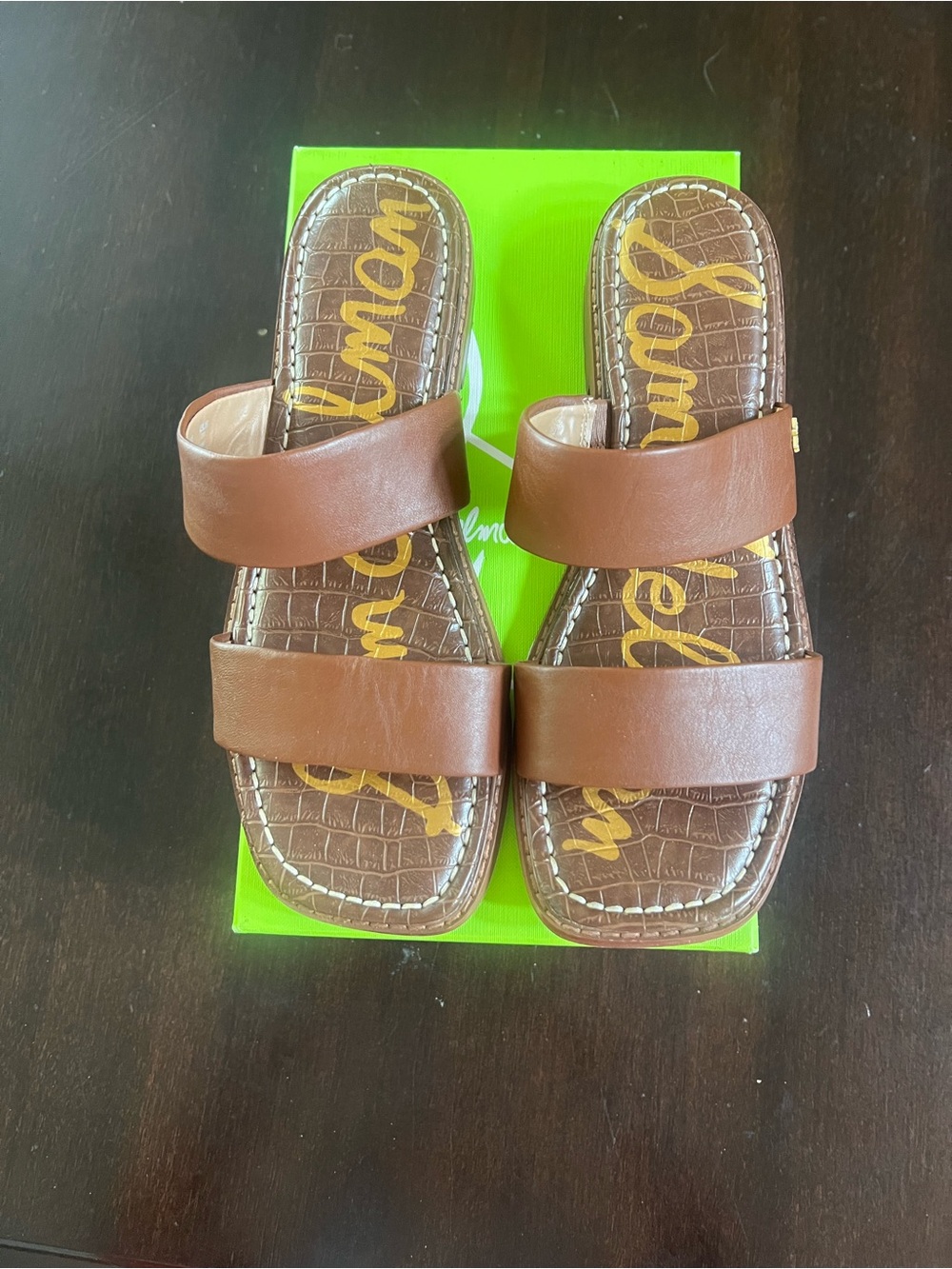 Sam Edelman Haydee saddle leather sandal. 8M
